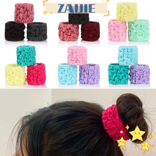 Zaijie24 Scrunchie ยางรัดผมหางม้า แบบยืดหยุ่น แฟชั่น