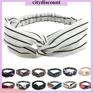 &lt;citydiscount&gt; ที่คาดผม พิมพ์ลายดอกไม้ เครื่องประดับ สําหรับผู้หญิง