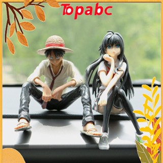 Top โมเดลฟิกเกอร์ PVC รูปการ์ตูนอนิเมะ One Piece Q Version Luffy สําหรับตกแต่งบ้าน