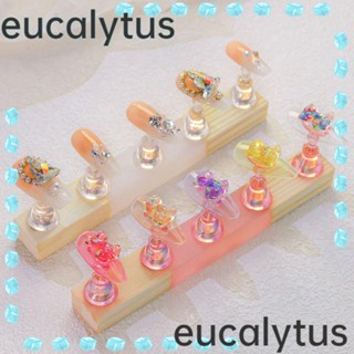 Eucalytus1 ฐานไม้อัลลอย สําหรับวางโชว์เล็บ DIY