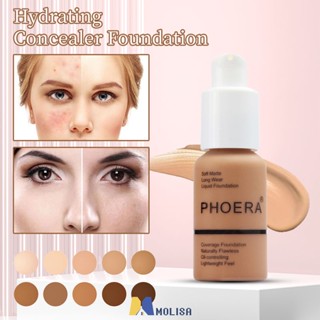 Phoera Mineral Touch คอนซีลเลอร์ไวท์เทนนิ่งครีมบำรุงผิวหน้า Brighten Moisturizer Face Liquid Foundation รองพื้นแต่งหน้า MOLISA MOLISA