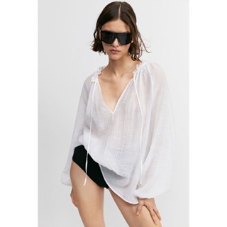 H&amp;M  Woman Oversized crinkled blouse 1175509_1