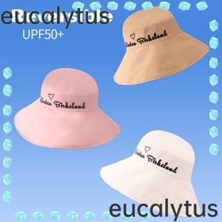 Eucalytus1 หมวกชาวประมง ป้องกันรังสียูวี สองด้าน สไตล์ฮาวาย กลับด้านได้ กันแดด กลางแจ้ง