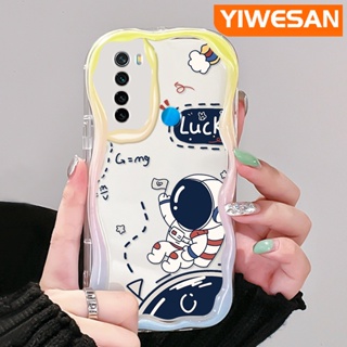 เคสโทรศัพท์มือถือ แบบใส กันกระแทก ลายการ์ตูนนักบินอวกาศนําโชคน่ารัก สีสันสดใส สําหรับ Xiaomi Redmi Note 8 Note 8T Note 9