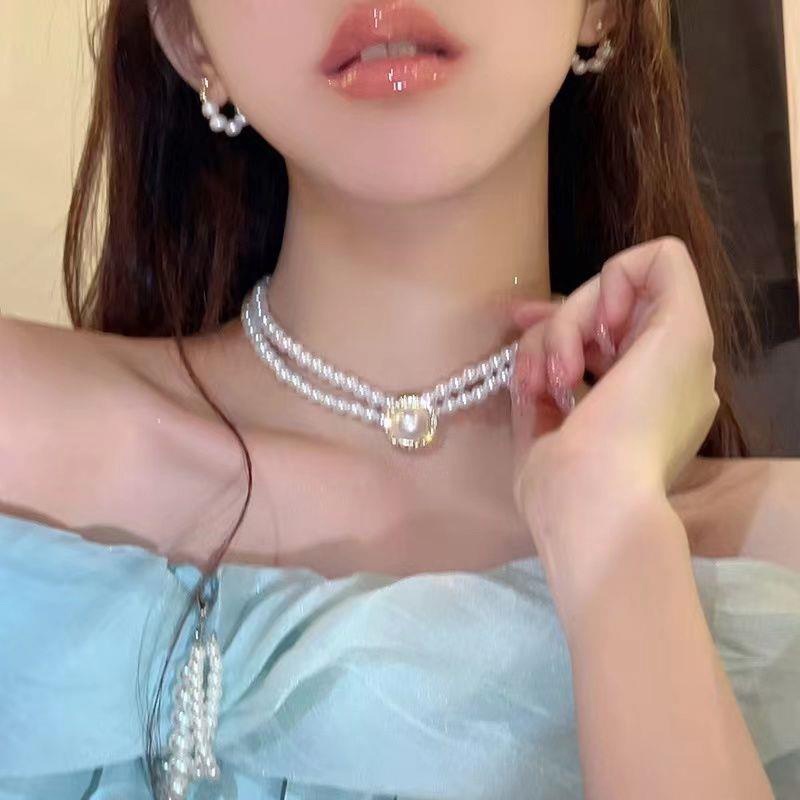 โคมไฟ ประดับไข่มุก แบบสองชั้น หรูหรา สไตล์เกาหลี และญี่ปุ่น
