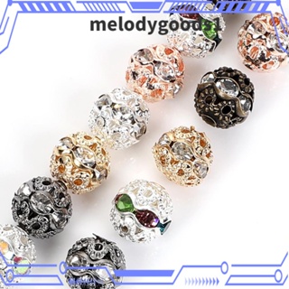 Melodygoods1 ลูกปัดดิสโก้ ทรงกลม 8 มม. คละสี สําหรับทําเครื่องประดับ สร้อยคอ 200 ชิ้น