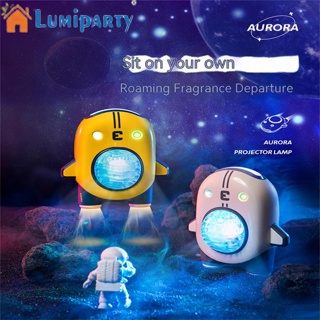 Lumiparty โคมไฟโปรเจคเตอร์ รูปดาว ดวงจันทร์ นักบินอวกาศ สําหรับตกแต่งห้องนอน ข้างเตียง