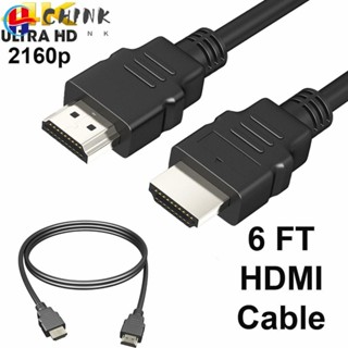 Chink สายเคเบิล HDMI ดิจิทัล 2.0 2 1.8 2 3 5 ม. ความเร็วสูง 4K Φ5.5 มม. 2 ม. ตะกั่ว HDMI สีดํา สําหรับ PC DVD เกมคอนโซล โทรทัศน์ โปรเจคเตอร์