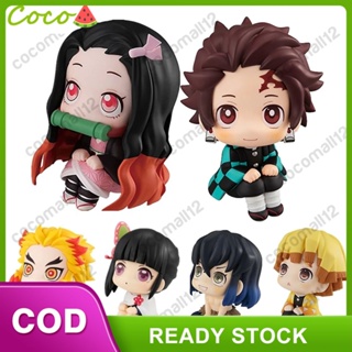 โมเดลฟิกเกอร์ PVC อนิเมะดาบพิฆาตอสูร Nezuko Tanjirou Zenitsu Inosuke Kyoujurou Kanawo Kawaii 6.5 ซม. 6 ชิ้น ต่อชุด