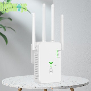 เครื่องขยายสัญญาณ WiFi พร้อมเสาอากาศ 4 เสาอากาศ UK US EU [highways.th]