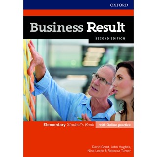 Bundanjai (หนังสือเรียนภาษาอังกฤษ Oxford) Business Result 2nd ED Elementary : Students Book +Online Practice (P)