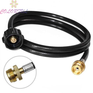 【COLORFUL】Reliable 4FT Propane Hose Adapter Converts 1lb to 20lb Tanks for Outdoor Cooking