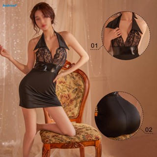 【HODRD】Black Tight Secretary Bodycon Dress Backless Lingerie Costume Seduction【Fashion】