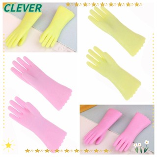 Clever ถุงมือทําความสะอาดจิ๋ว สเกล 1/12 อุปกรณ์เสริม สําหรับบ้านตุ๊กตา 2 คู่