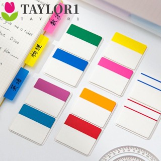 Taylor1 สติกเกอร์ฉลาก ที่คั่นหนังสือ แบบฉีกได้ เครื่องเขียน 50 แผ่น