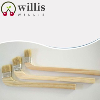 Willis แปรงทําความสะอาดฝุ่น แปรงทาสีเรือ ด้ามจับไม้ แบบยาว แปรงข้อศอก แปรงด้ามจับโค้ง สบาย