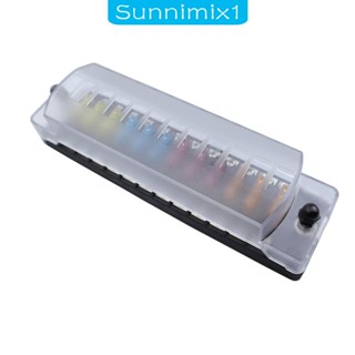 [Sunnimix1] บล็อกฟิวส์ 12 ทาง พร้อมสติกเกอร์ฉลาก สําหรับเรือ SUV รถยนต์