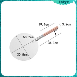 [Lslye] ที่ปอกพิซซ่า ด้ามจับไม้ ทนทาน สําหรับทําพิซซ่า ขนมปัง พาสต้า เบเกอรี่