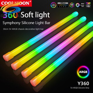 [Qcutable.th] Coolmoon Y360 แถบไฟ LED ARGB 3PINx2+4PIN สําหรับคอมพิวเตอร์