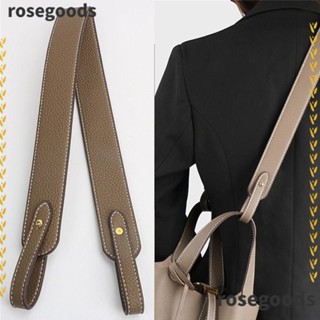 Rosegoods1 สายคล้องกระเป๋า หนัง PU สีพื้น ปรับสายได้ แบบเปลี่ยน สําหรับกระเป๋าถือ กระเป๋าสะพายไหล่