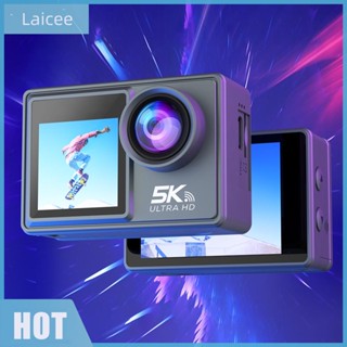 [Laicee.th] กล้องแอคชั่น หน้าจอ IPS 5K 30FPS HD SD 128GB กันน้ํา สําหรับดําน้ํา จักรยาน