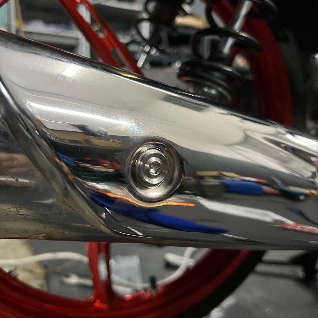 น็อตกันร้อนท่อ HONDA ชุดมี3ตัว มีหลายลาย //ta_to - รูปที่ 4