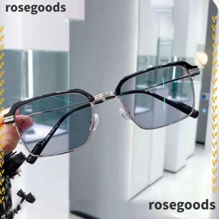 Rosegoods1 แว่นตาแฟชั่น ป้องกันแสงสีฟ้า แบบพกพา กรอบเบาพิเศษ