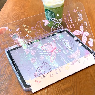 โปร่งแสง 360 ° เคสอะคริลิค หมุนได้ พร้อมช่องใส่ดินสอ สําหรับ Ipad 10th 10.9 2022 Pro 11 2022y 21y 20y 18y Air 5 4 3 Pro 2 1 9.7 9th 8th 7th 10.2 Mini 6 2021