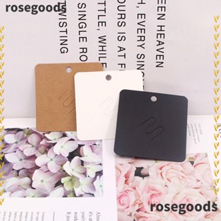 Rosegoods1 เข็มกลัดป้ายแท็กราคา กระดาษแข็ง ขนาด 7 * 7 ซม. ทนทาน สําหรับแขวนโชว์