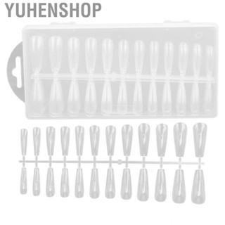 Yuhenshop 240pcs Fake Nail Tips Clear Full Cover False Nails Artificial