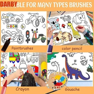 Darby ม้วนกระดาษวาดภาพกราฟฟิตี้ ลายการ์ตูนสัตว์ ของเล่นเสริมการเรียนรู้เด็ก