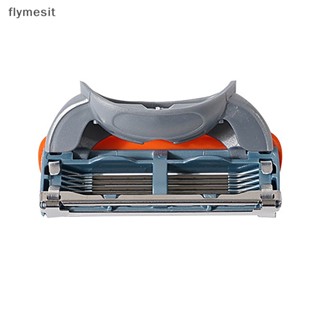 Flymesit ใบมีดโกนหนวด สเตนเลส 5 ชั้น ปลอดภัย แบบเปลี่ยน สําหรับผู้ชาย EN