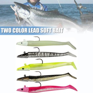 New 12cm/16g Saltwater Sandeel Lures Fishing Lead-head Soft Bait Fishing Lures