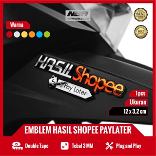 สติกเกอร์โลโก้ SHOPEE PAY LATER BEAT VARIO NMAX AEROX อุปกรณ์เสริม สําหรับติดตกแต่งรถจักรยานยนต์ จํานวน 1 ชิ้น