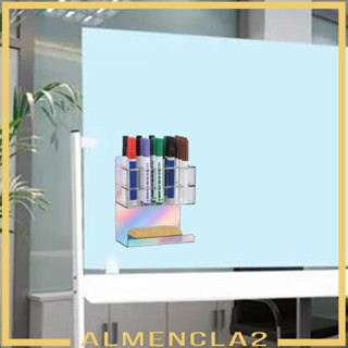 [Almencla2] ที่วางปากกา แบบติดผนัง 2 ชั้น อเนกประสงค์ พร้อม 15 ชิ้น