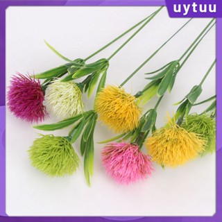 Uytuu 【delievery รวดเร็ว】พืชจำลองสไตล์ยุโรป Dandelion พลาสติกการจัดดอกไม้สวนศิลปะบ้านจำลองพืชสีเขียวเครื่องประดับตกแต่ง