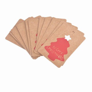 50PCS Merry Christmas Gift Cards Kraft Paper Marker Tags Clearance sale