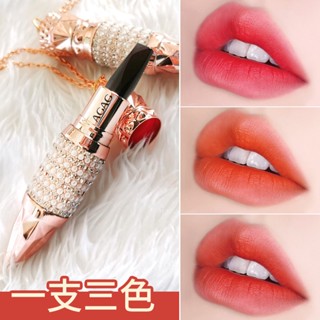 Agag Influencer Tik Tok Queen Scepter ลิปสติก เนื้อแมตต์ ติดทนนาน สามสี