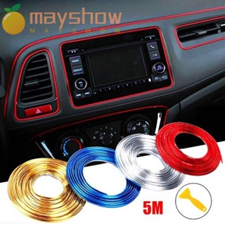 Mayshow แถบแดชบอร์ด ยืดหยุ่น 5 เมตร สําหรับตกแต่งรถยนต์ Diy