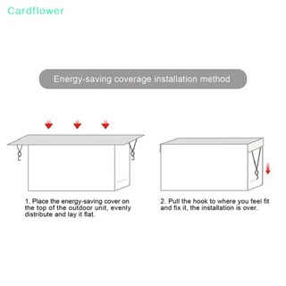 &lt;Cardflower&gt; ฟิล์มฟอยล์อลูมิเนียม ป้องกันความร้อน สองชั้น ประหยัดพลังงาน สําหรับเครื่องปรับอากาศ