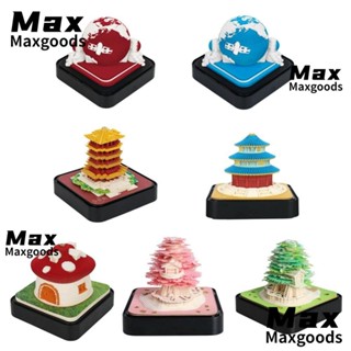 Maxg ปฏิทินกระดาษแกะสลัก รูปนักบินอวกาศ พร้อมไฟ Led สร้างสรรค์ สําหรับตกแต่งบ้าน