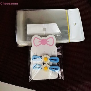 Cheesenm กิ๊บติดผม กระดาษแข็ง สีชมพู 6*10 ซม. สําหรับทําเครื่องประดับผม ปิ่นปักผม DIY 50 ชิ้น