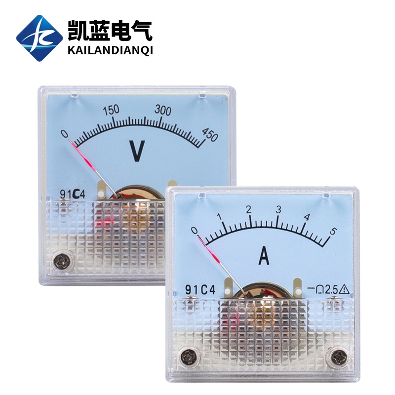 ผู้ผลิต 91C4 ตัวชี้แอมมิเตอร์ MA เมตร 91C4-30mA500mA1A2A10A หัวกล