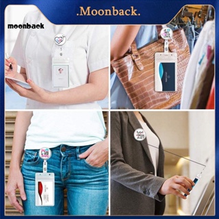 &lt;moonback&gt; คลิปหนีบป้ายชื่อ น้ําหนักเบา หมุนได้ สําหรับหมอ พยาบาล สํานักงาน