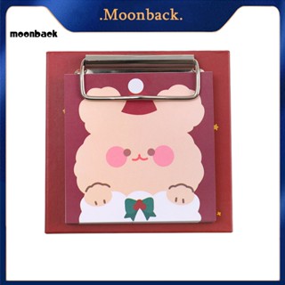 &lt;moonback&gt; กระดาษโน้ต ลายซานต้า สโนว์แมนน่ารัก อเนกประสงค์ สําหรับบ้าน คริสต์มาส