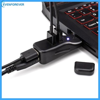 Ev อะแดปเตอร์แยกสาย USB HUB 3 0 4 พอร์ต ความเร็วสูง สําหรับ PC โน้ตบุ๊ก แท็บเล็ต