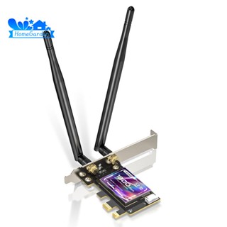 Edup การ์ดเครือข่ายไร้สาย WiFi6 บลูทูธ 5.2 AX1800 2.4G 5G Dual-Band Gigabit PCI-E