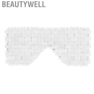 Beautywell Cooling Sleeping  Eye Masks Jade Stones Eyes White