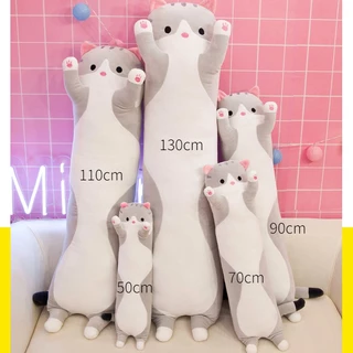หมอน ตุ๊กตาแมว หมอนยาวยัดนุ่น สามารถกอด พิงได้ เนื้อสัมผัสนุ่ม พร้อมส่ง