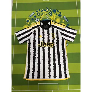 [Fans] 2324 ใหม่ Juventus Home เสื้อเชิ้ตแขนสั้น คุณภาพสูง สําหรับฝึกเล่นฟุตบอล